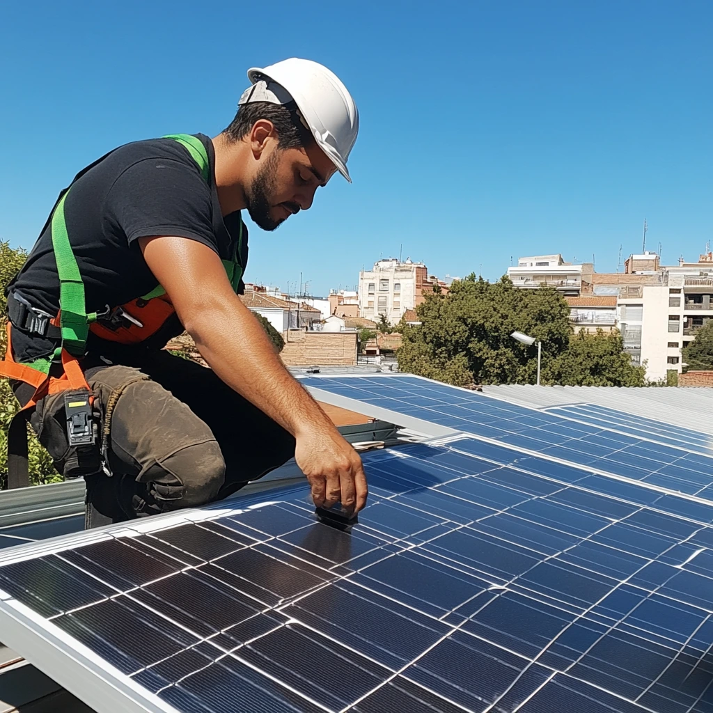 Instalación de placas solares en comunidades de vecinos en Sevilla